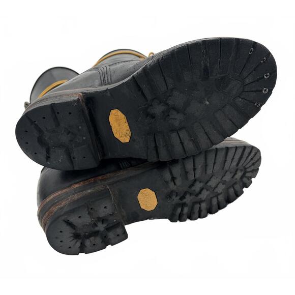 Hoffman's Lineman Motorcycle Boots 12E Beautiful Worn/Used - Picture 7 of 9